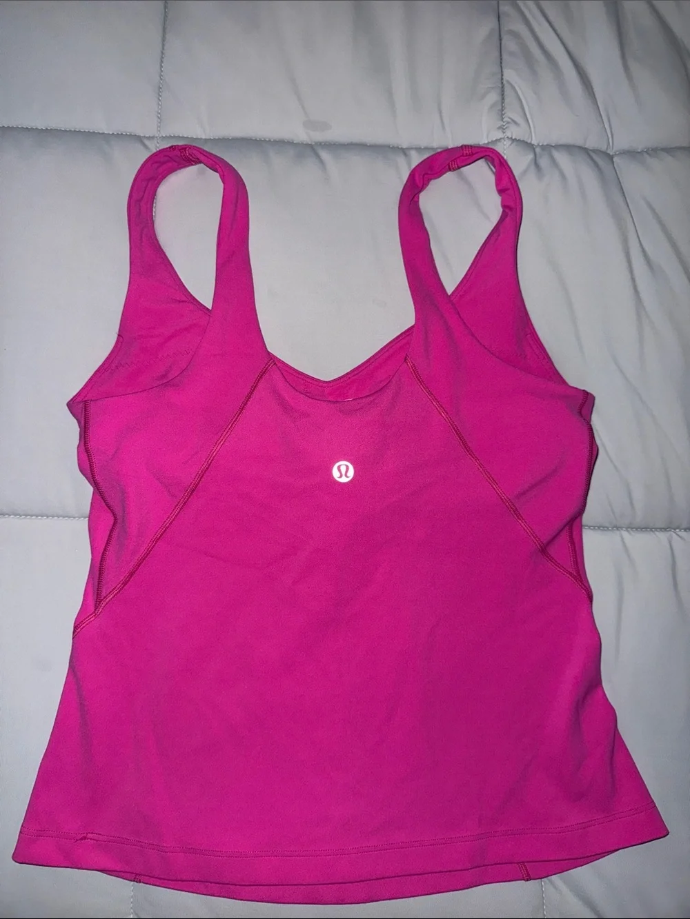 lululemon athletica Bright Magenta V-Neck Tank